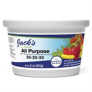 ENGRAIS JACK'S 20-20-20  TOUTES CULTURES 225gr (8Oz)