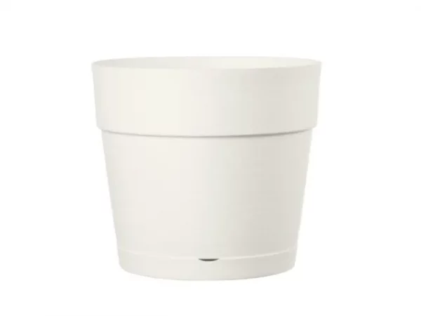 CACHE POT ROND DEROMA SAVE 48cms BLANC