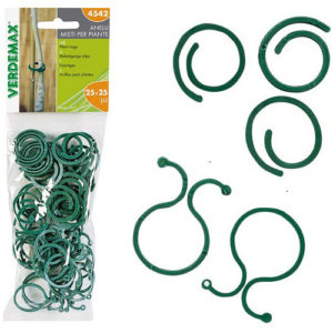 Anneaux mixtes pour plantes 50 pces VERDEMAX