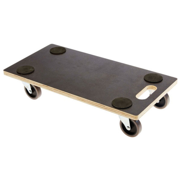 SUPPORT POT BOIS MULTICOUCHES 60X30cms 4 ROUES CASTOR