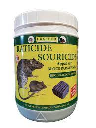 Raticide appâts sur blocs paraffinés 14 doses LUCIFER