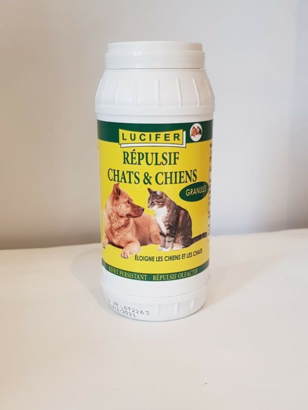 Répulsif chien et chats granulé 500gr LUCIFER