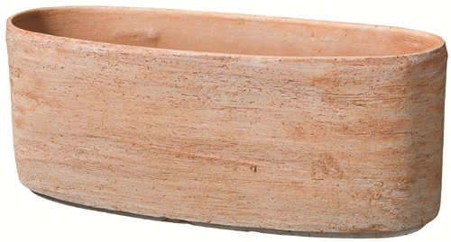CACHE POT - JARDINIERE OVALE TERRE CUITE LUNA 33 cm
