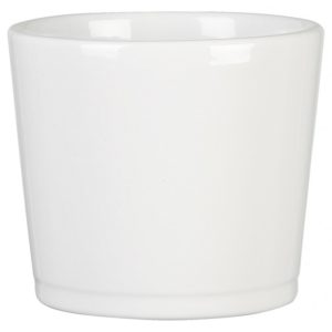 CACHE POT ALASKA BLANC BRILLANT 22 cm