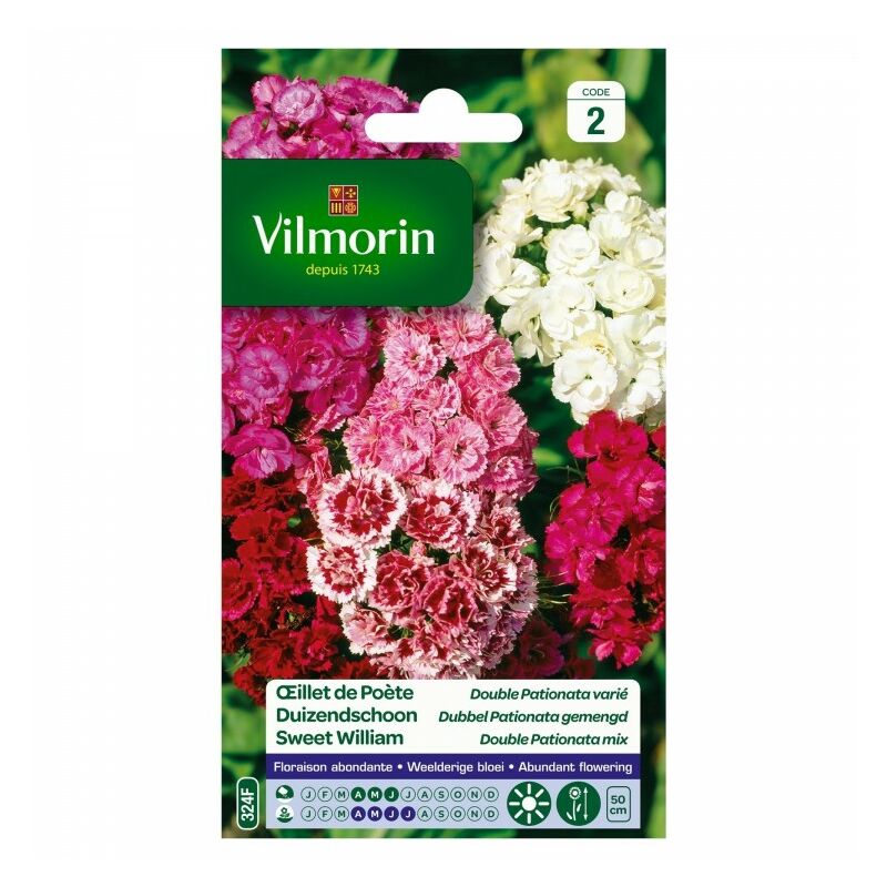 SACHET OEILLET DE POETE DOUBLE PASSIONATA VARIE VILMORIN